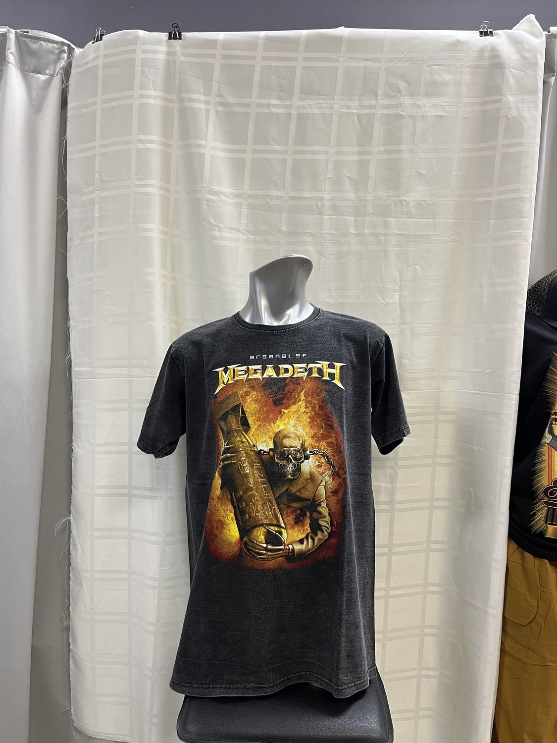 Megadeth Stone Wash – TH, Style: Rattlehead, Size: Small