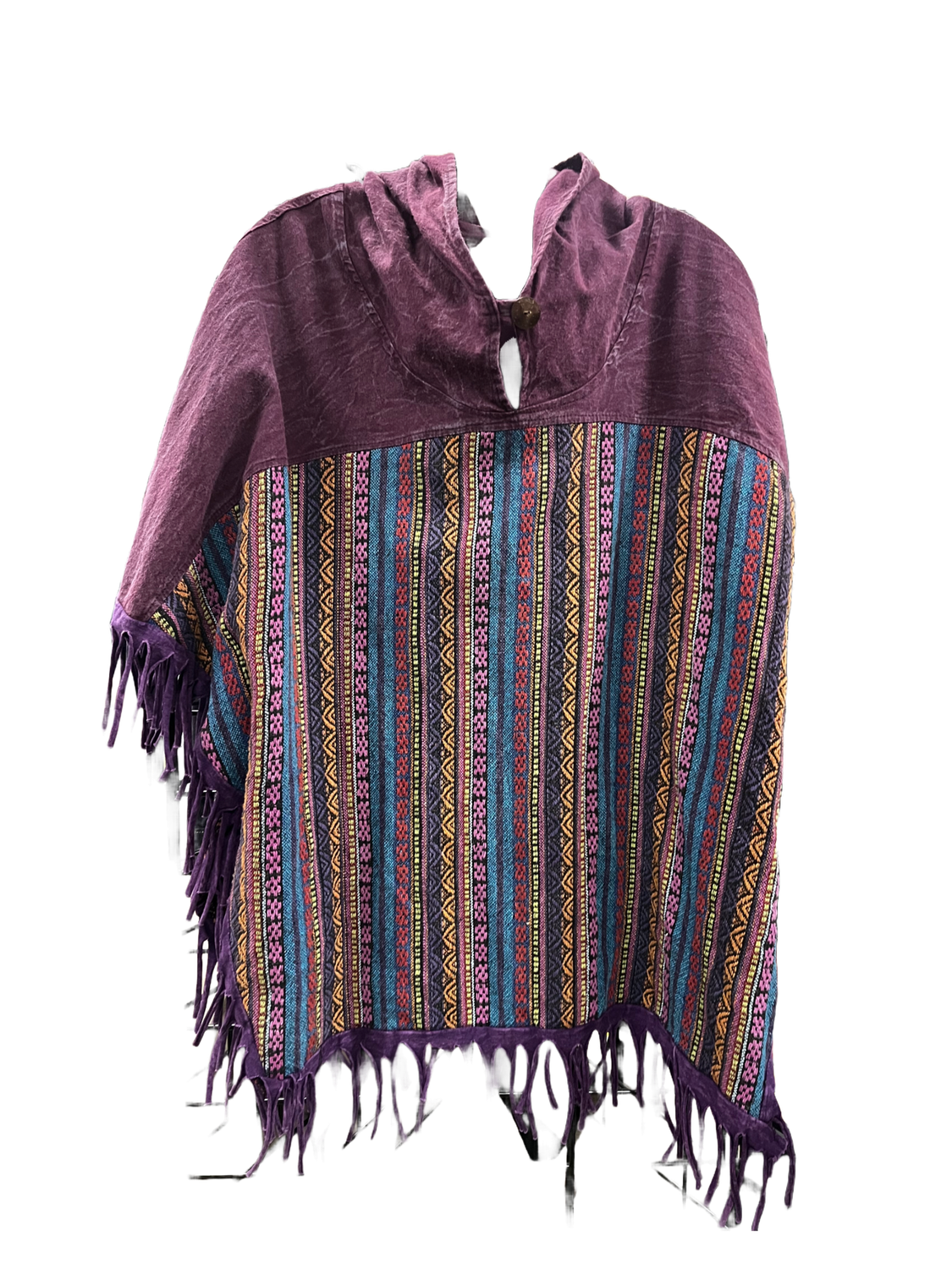 TH Mexican Patchwork Poncho