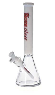 Hoss Glass 14&quot; Coloured Top Beaker, Colour: White