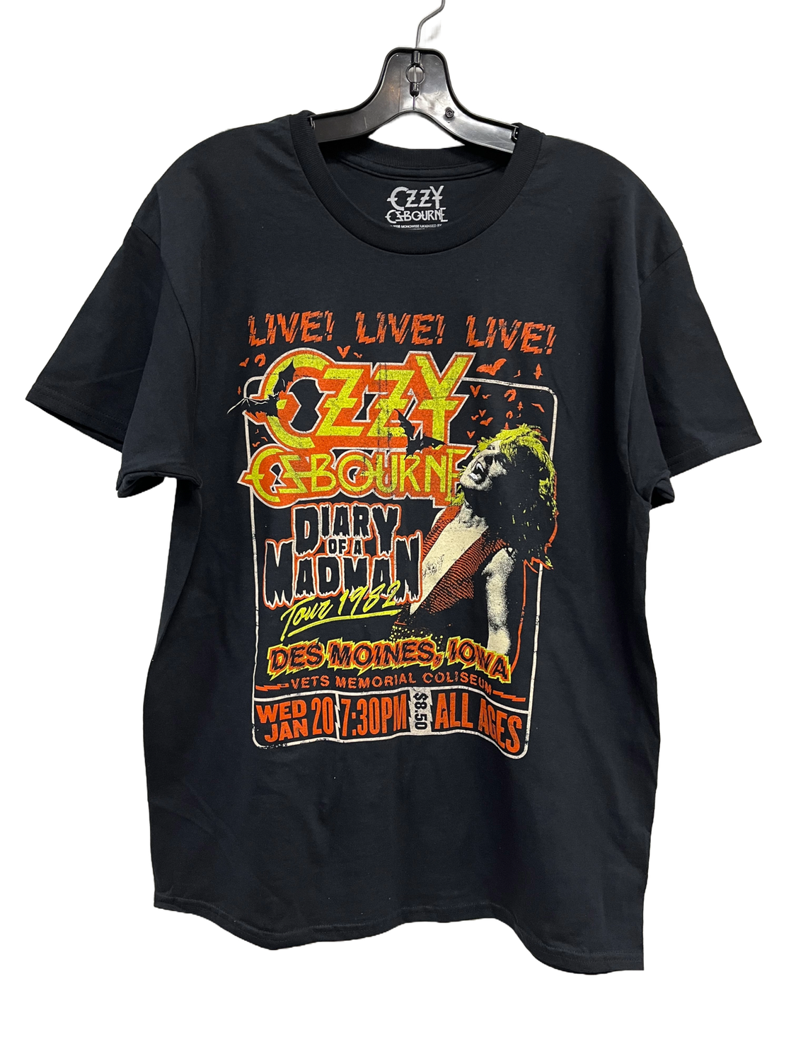 Osbourne, Ozzy – PE, Size: Medium, Style: Ozzy Osbourne - Live