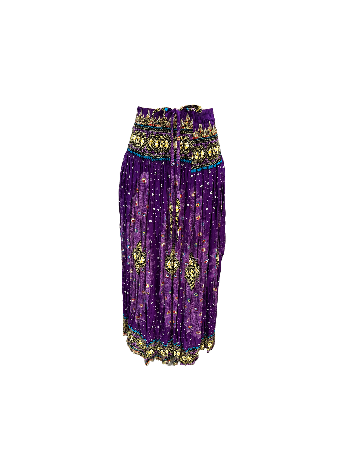 Long Rayon Skirt, Colour: Purple