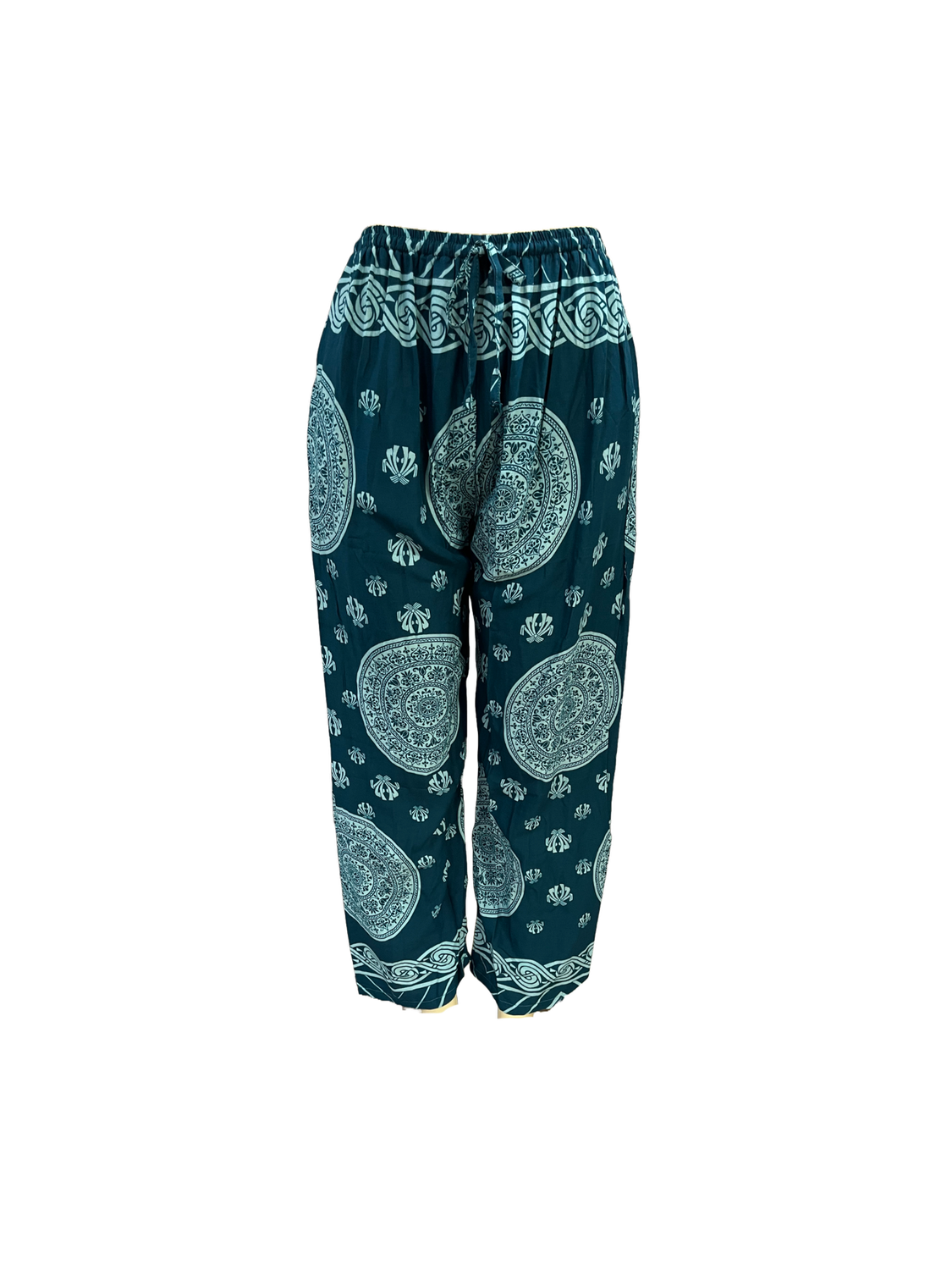 Rayon Straight Leg Pant, Colour: Teal