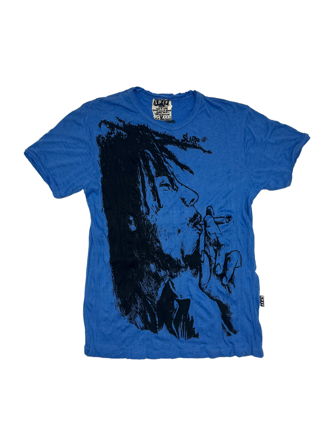 TH SURE Tee, Style: Bob Marley, Colour: Blue, Size: Small