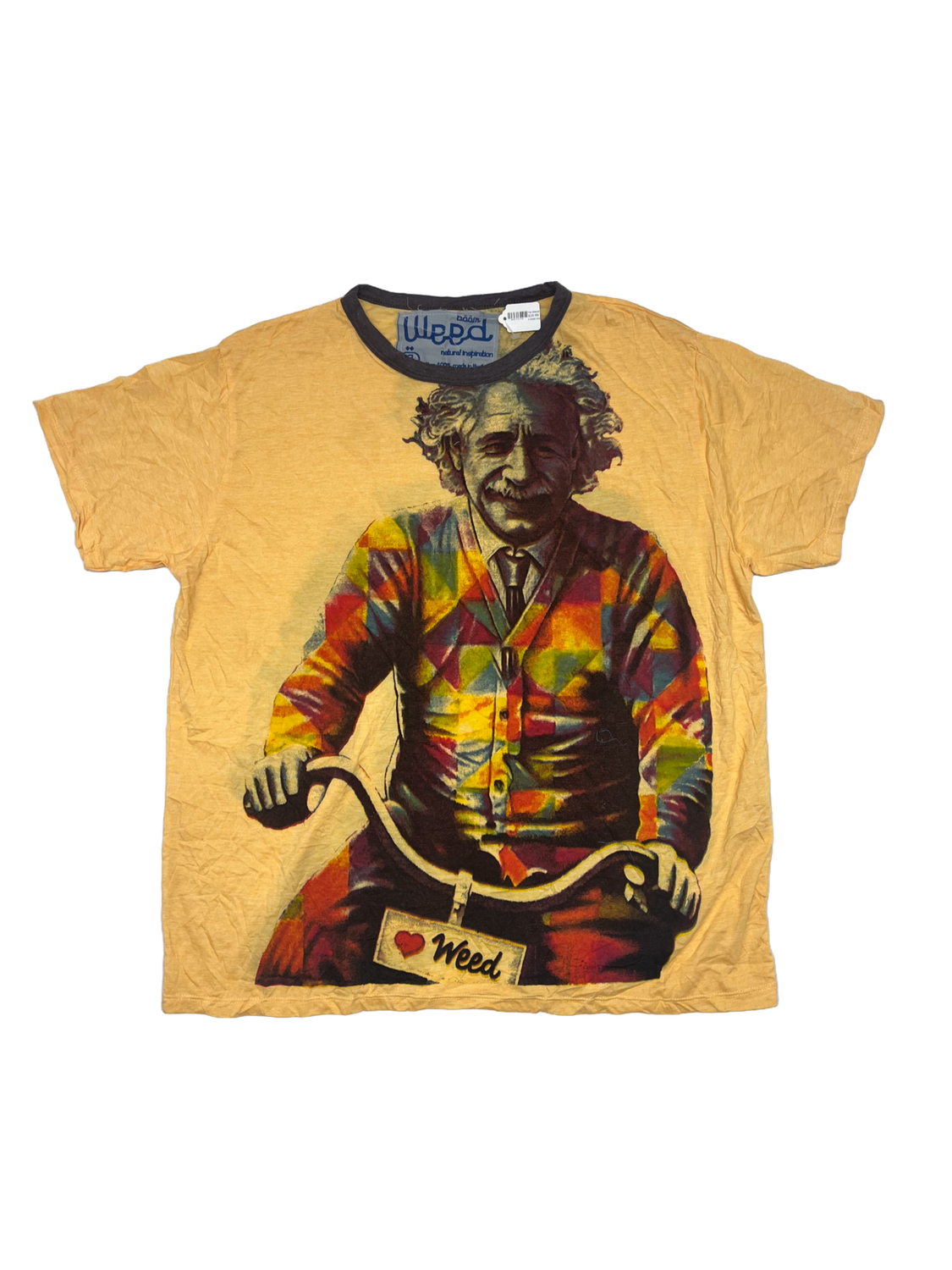 SURE Einstein Tee, Colour: Yellow, Size: Small