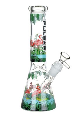 Pulsar - 9.75&quot; Chillin&#39; Flamingos Beaker