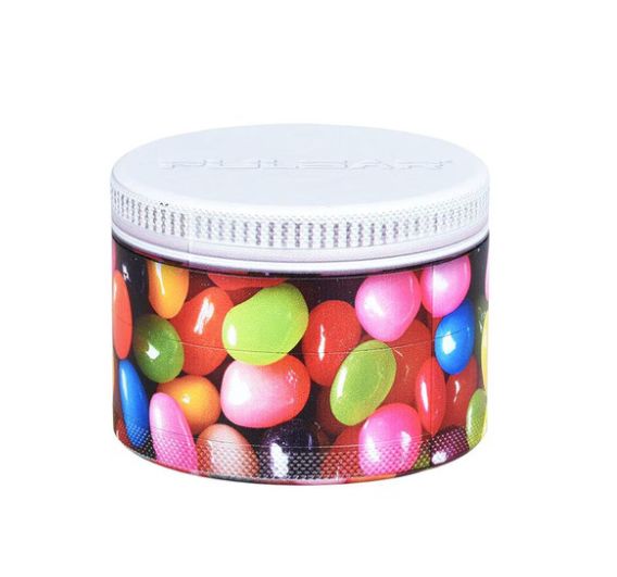 Pulsar Design Series - Aluminum 4pc Grinder 2.5&quot;, Style: Jelly Beans