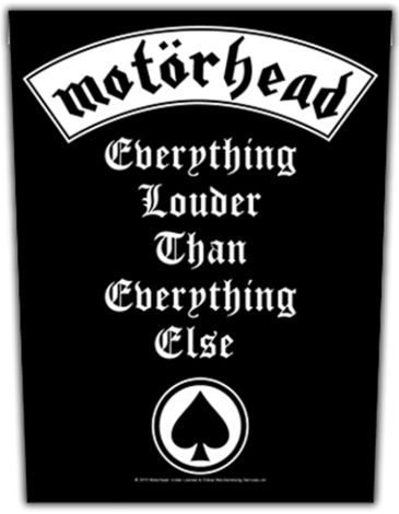 Motorhead - Everything Louder - Backpatch