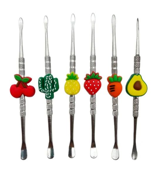 Metal + Silicone Dabber - Fruits