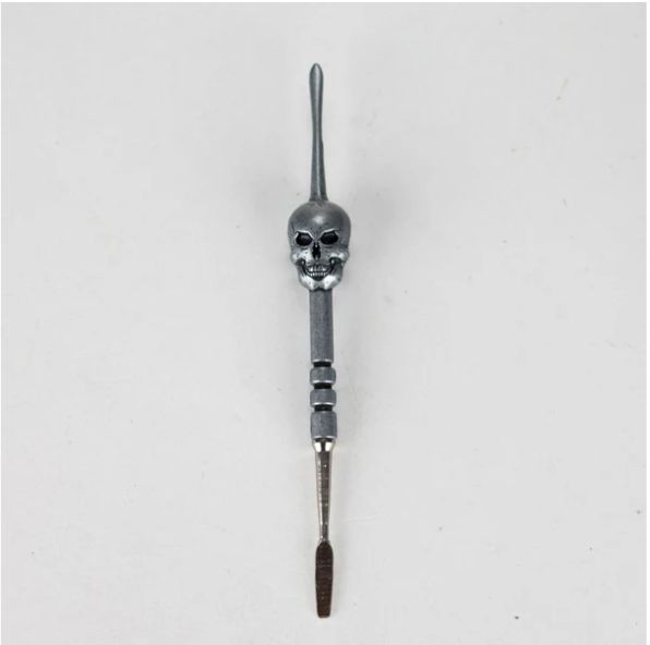 Stainless Steel - Skull - Dab Tool, Colour: Grey
