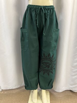 TH Harem Pant 026 Eye of Horus Straight Leg Cuffed