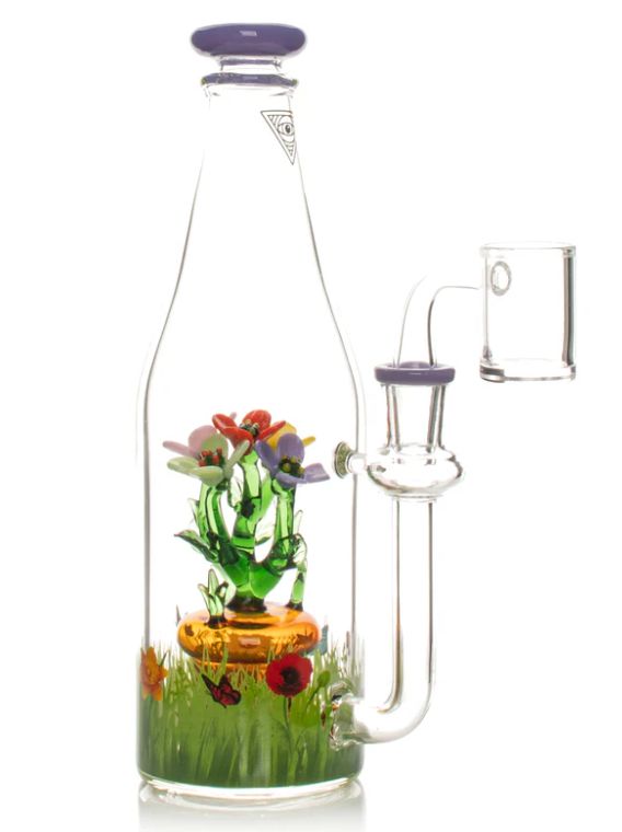 #REG165 - 8.5&quot; Tall Flower Field Dab Rig