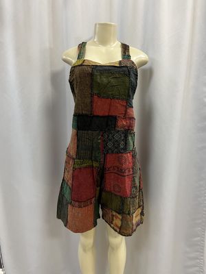 TH Patchwork Short Jumpsuit