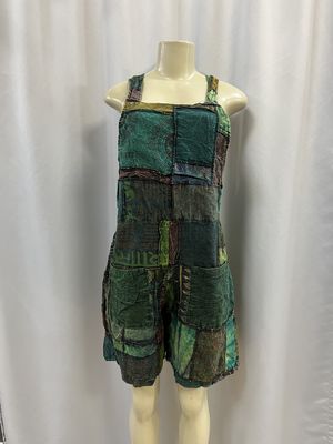 TH Patchwork Short Jumpsuit