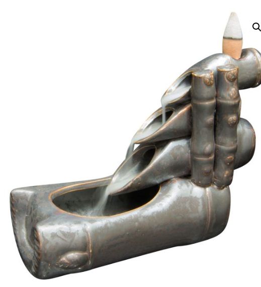 89514 - Ceramic Bamboo Backflow Incense Burner