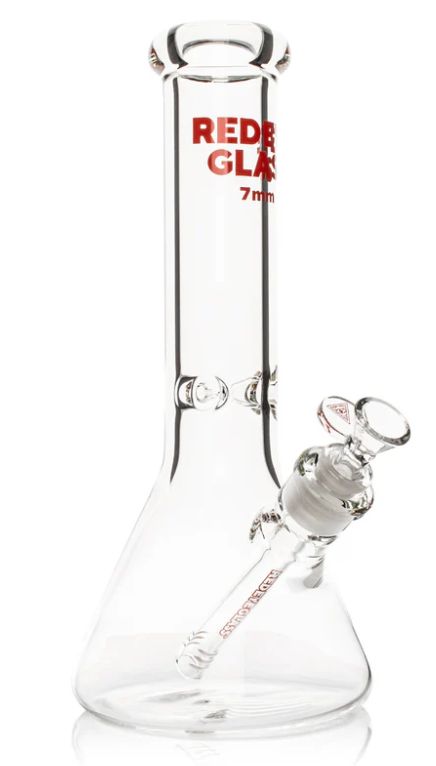 #REG182 - Red Eye Glass 12&quot; 7mm Beaker Bong