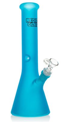 #REG189 - Red Eye Glass 12&quot; Frosted Beaker Bong
