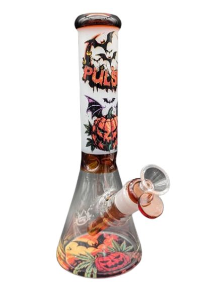 Pulsar - 10&quot; Halloween Scene Beaker Bong