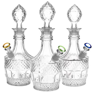 Vintage Decanter Style Bong w/ Cap &amp; 14mm Bowl