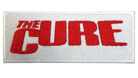 The Cure - Patch, Style: Red/White Logo