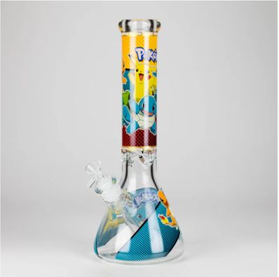 14" Cartoon Glow In The Dark Beaker Bong