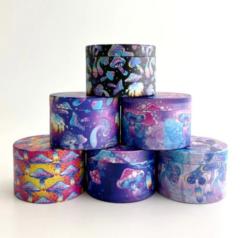 4pc Psychedelic Mushroom Grinder