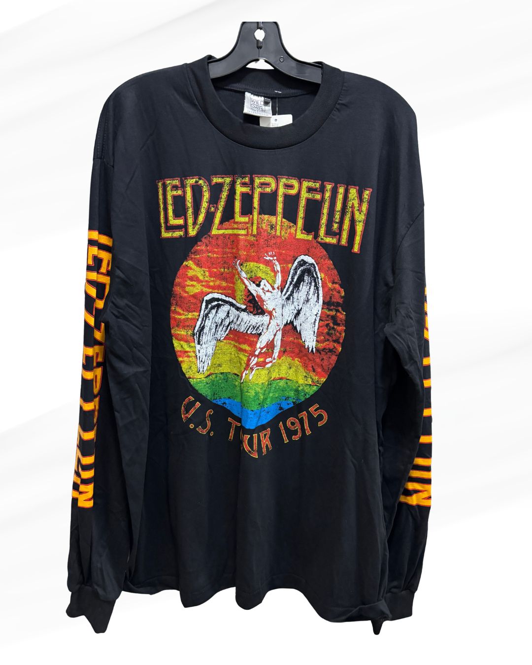 TH Led Zeppelin 1975 Tour Longsleeve Shirt, Size: Medium