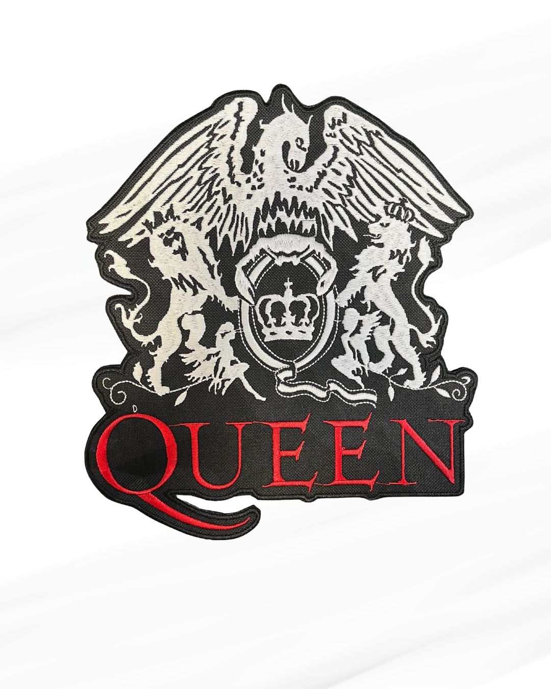 Queen - Large Embroidered Patch, Style: Crest Logo