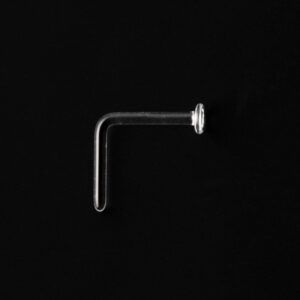 Glass Nostril Retainer 18g, Length: 6mm