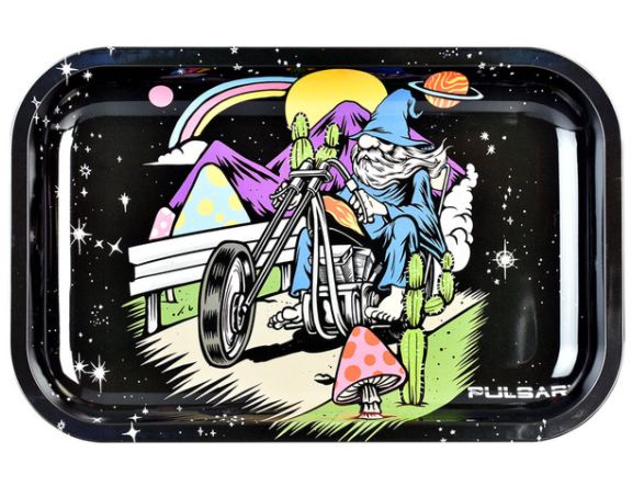 Pulsar Medium Rolling Tray - Trippy Trip 11&quot;x7&quot;