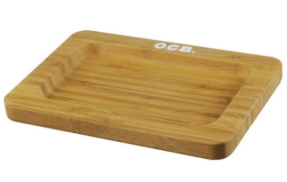 OCB Bamboo Rolling Tray - 9.75&quot; x 7&quot;