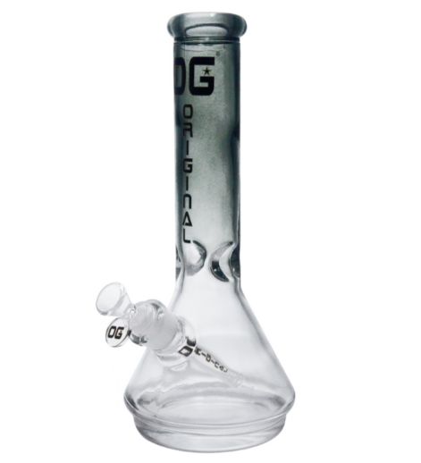 12&quot; OG Coloured Tube Beaker Bong, Colour: Black