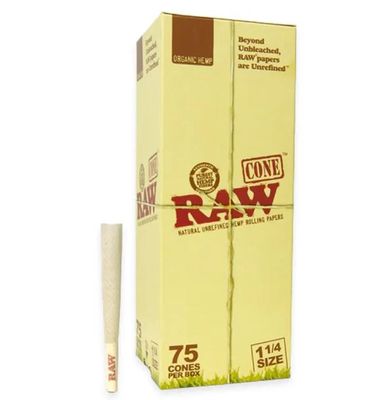 RAW Organic 1 1/4 Pre-Rolled Cones