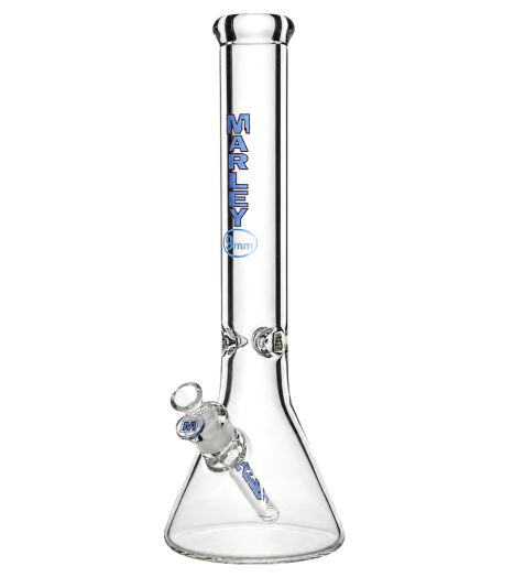 16" Marley Coloured Logo 9mm Beaker, Colour: Blue