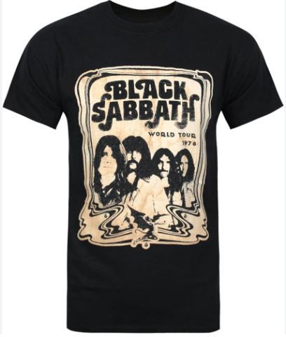 RP - Black Sabbath T-Shirt, Size: Small, Style: World Tour