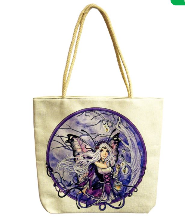 Techno Jute Tote Bag, Style: Fairy