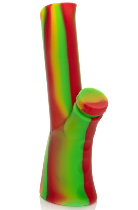 #TS234 - 8.75" Silicone Bong w/ Glass Bowl