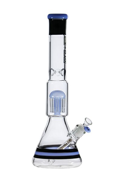 Nice Glass 17" 10-Arm Tree Perc Beaker, Colour: Jade Blue