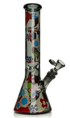 12" Power To The Flower Beaker Bong