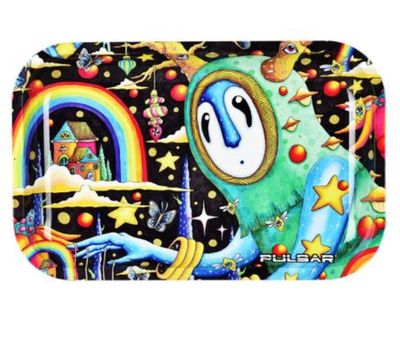 Pulsar - The World Was Mad - Metal Rolling Tray - 11" x 7"