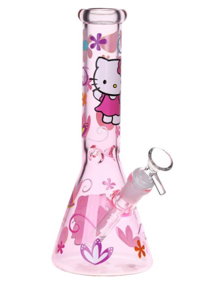 10" Hello Kitty Beaker Bong - Pink, Colour: Pink