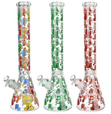 18" Glow In The Dark Mushroom Beaker