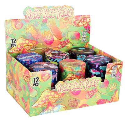 4pc 2" Psychedelic Mushroom Grinder