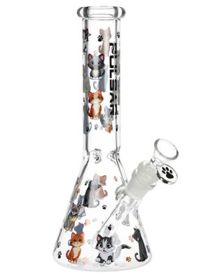 10" Pulsar Cute Kitties Beaker