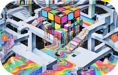 Cubic Reality Rolling Tray 11" x 7"