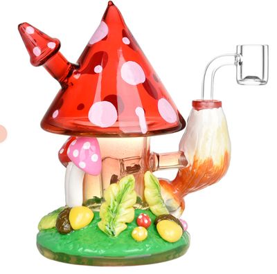 7" Fantasy Shroom Forest Dab Rig w/ Banger