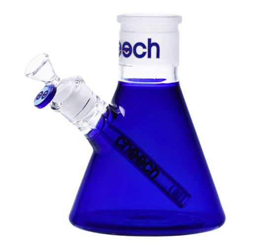 7" Cheech Coloured Beaker Base, Colour: Blue