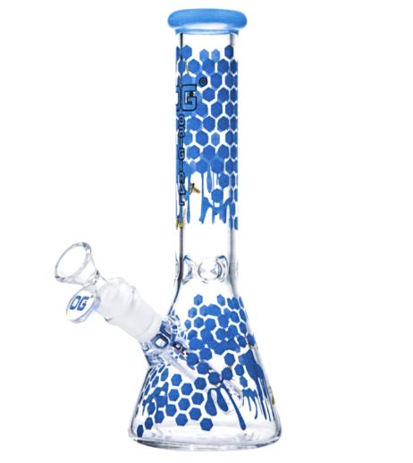10" OG Original Honeycomb Beaker, Colour: Blue