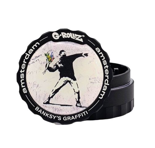 Banksy "Flower Thrower" 3pc Grinder