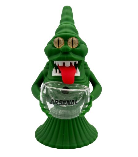 6" Green Face Monster Water Pipe