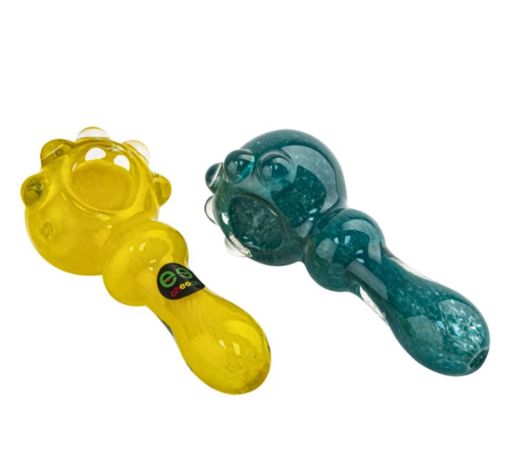 3.75" Cheech Bubble Grip Glass Hand Pipe